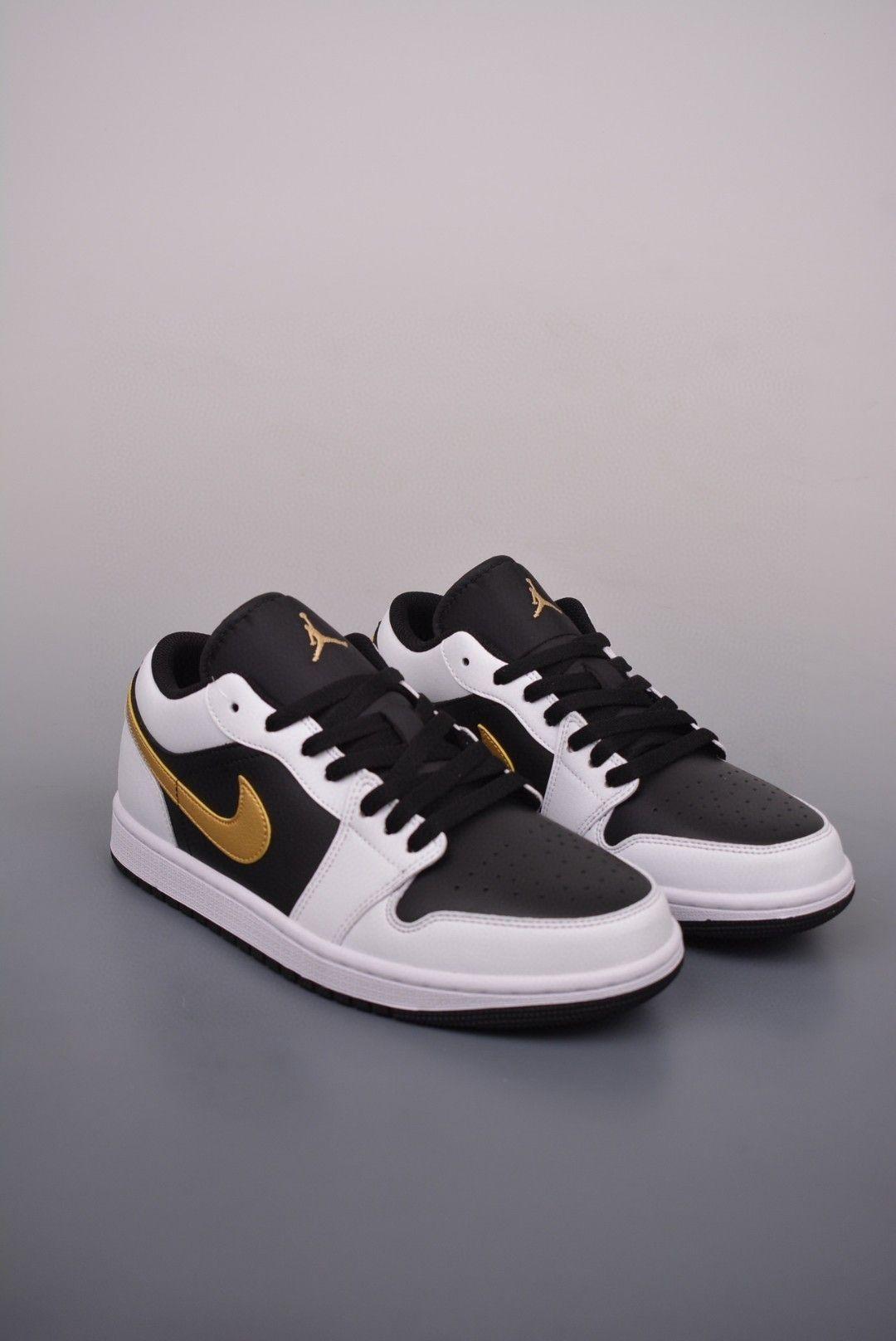 Air Jordan 1 Low 白黑金脚趾
AJ1乔1低帮休闲板鞋